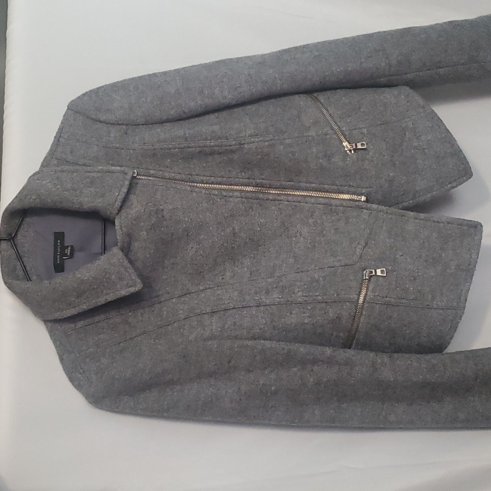 Ann Taylor Gray Fashion Jacket Size XS